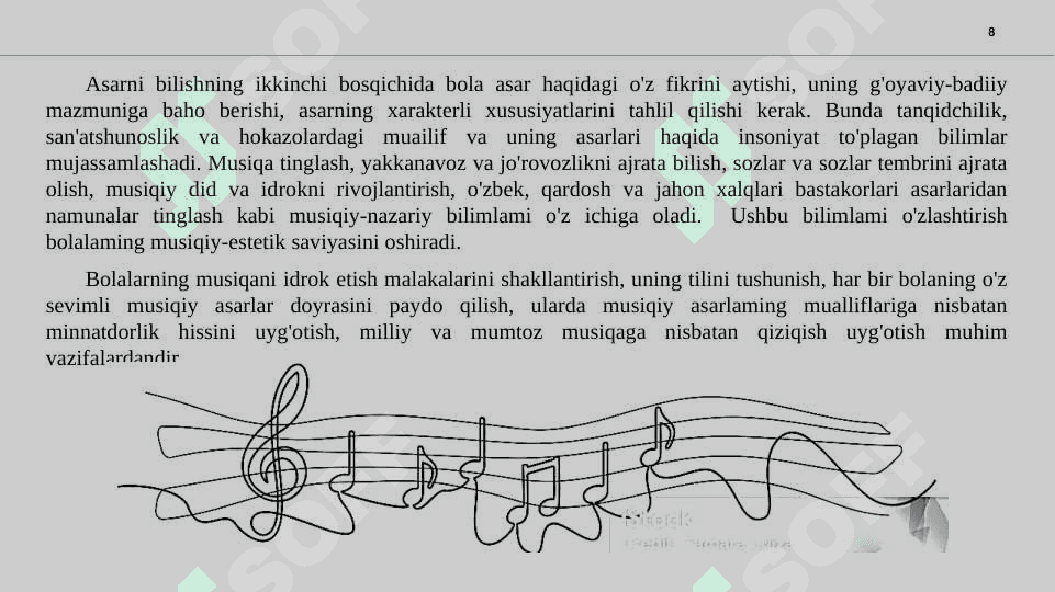 Maktabgacha ta’lim muassasalarida musiqa tinglash 8