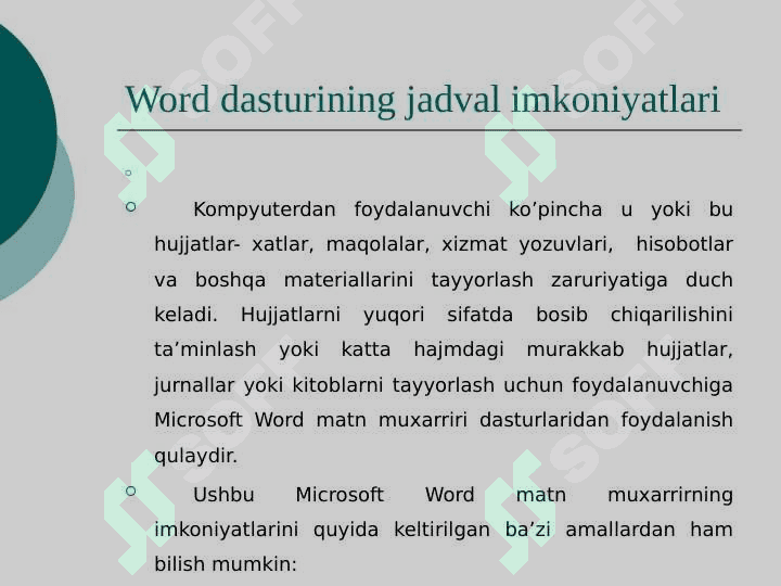 Grafik ko'rinishdagi obyektlar ustida ishlash 7