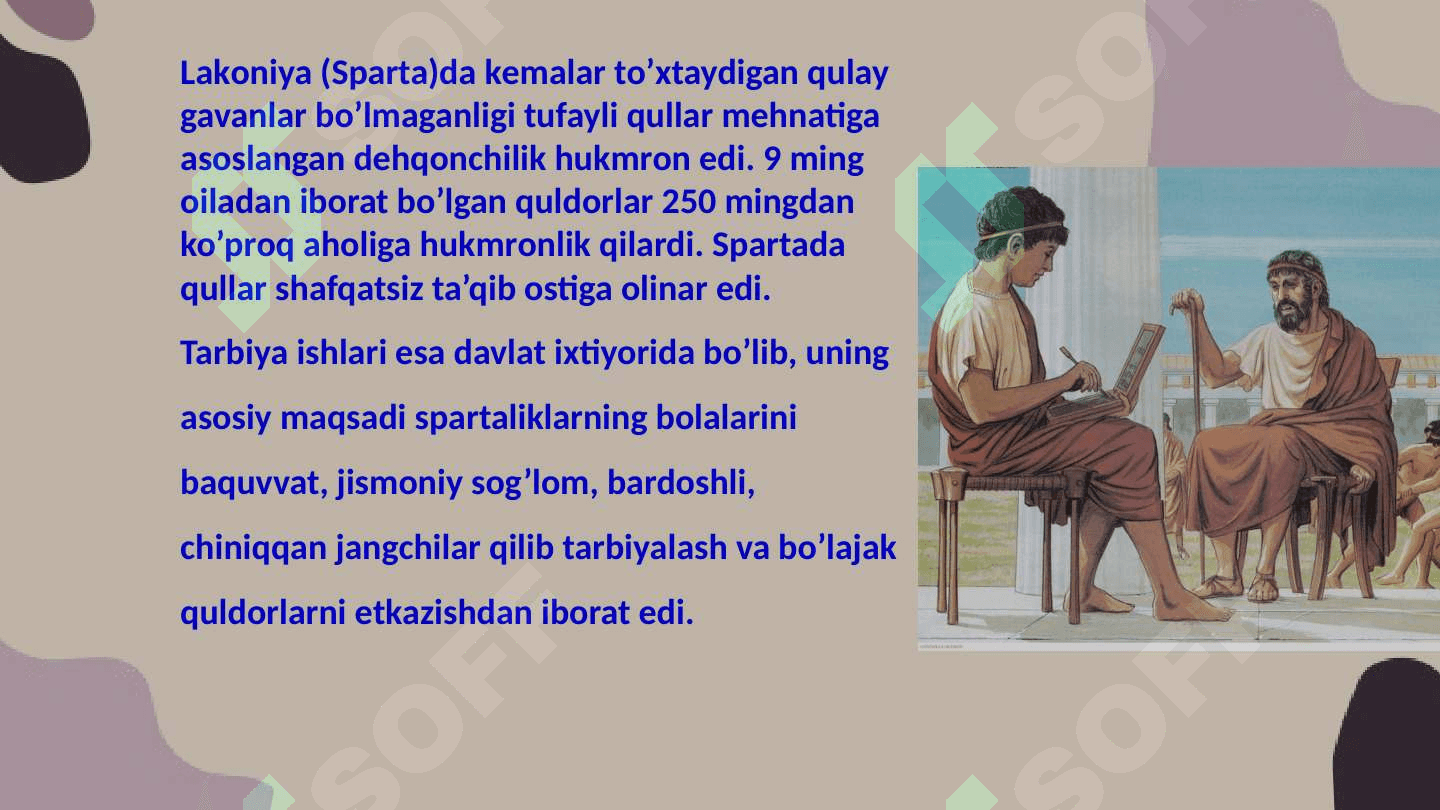 Qadimgi Sparta ya Afina maktablarida ta'lim-tarbiya 2