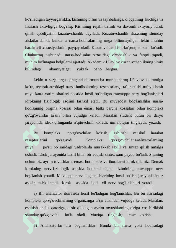 Idrokning umumiy tasnifi 4