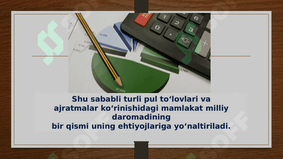 Davlat daromadlarini huquqiy tartibga solish 3