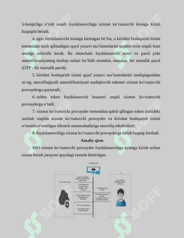 SSO protokollarini ishlash jarayoni bilan tanishib chiqish va tahlillash 3