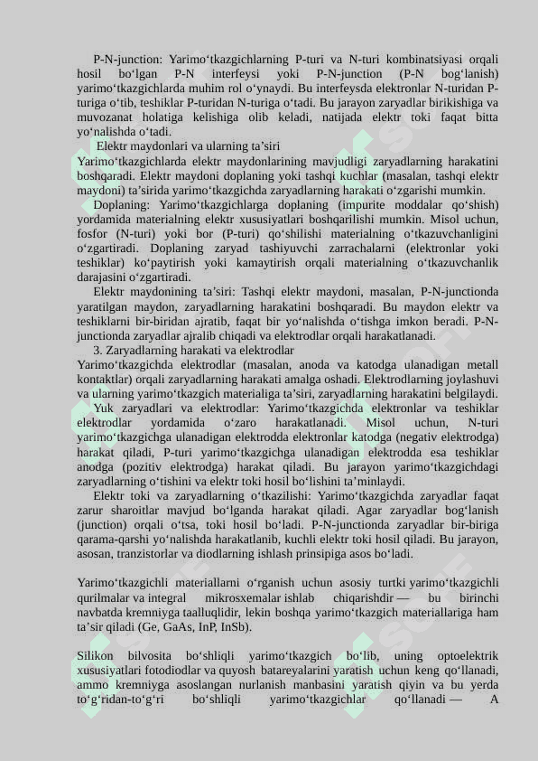 Yarimo‘tkazgichlarni elektrofizik xususiyatlari 4