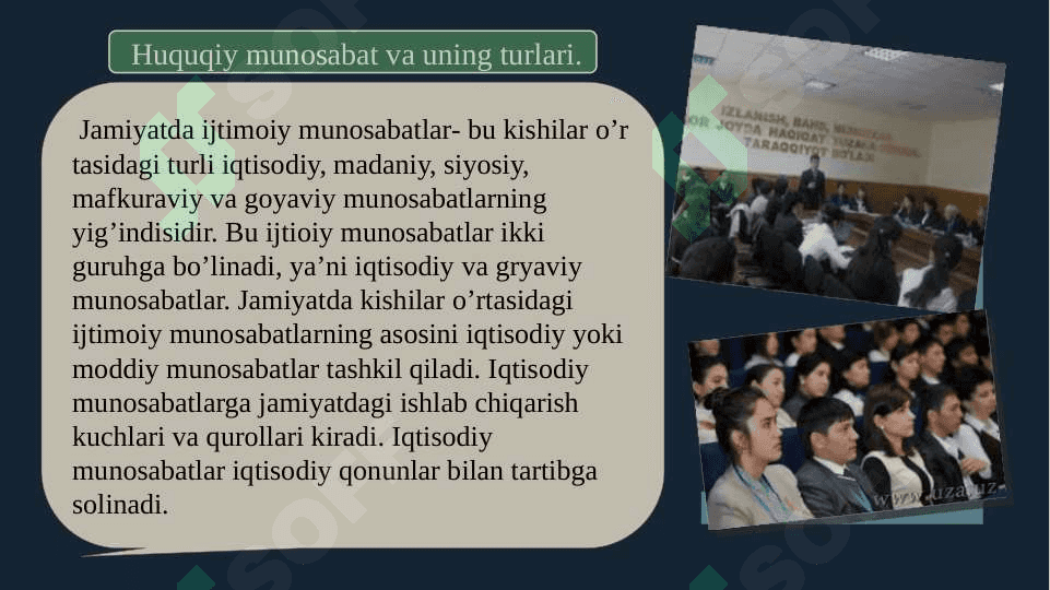 Huquqiy munosabatlar 3