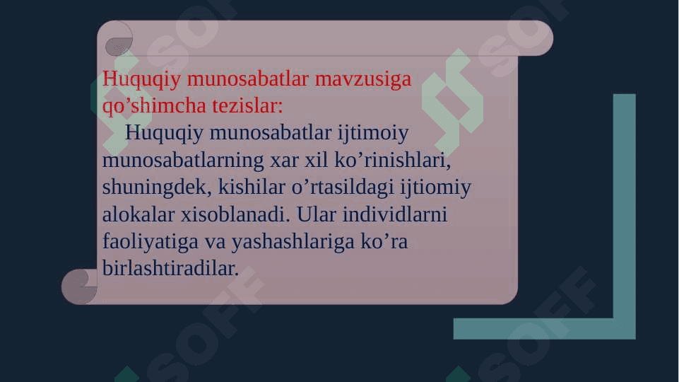 Huquqiy munosabatlar 4