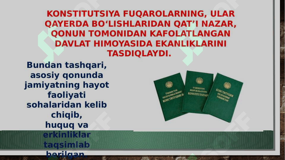 Insonparvarlik prinsipi O‘zbekiston respublikasi konstitutsiyaviy tuzumining asosi 2