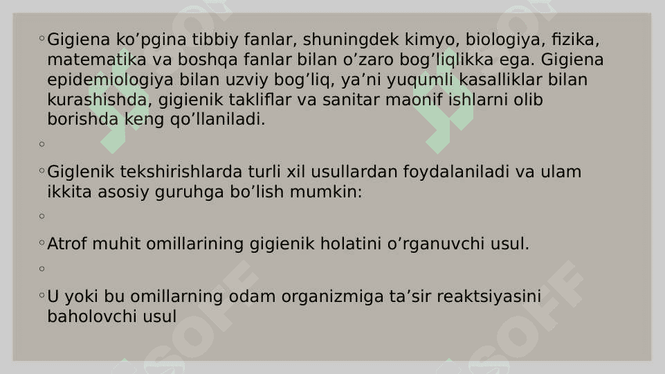Gigiyena fani 6