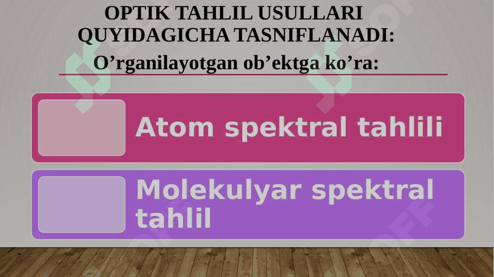 Optik analiz usullarining qo'llanilishi 5