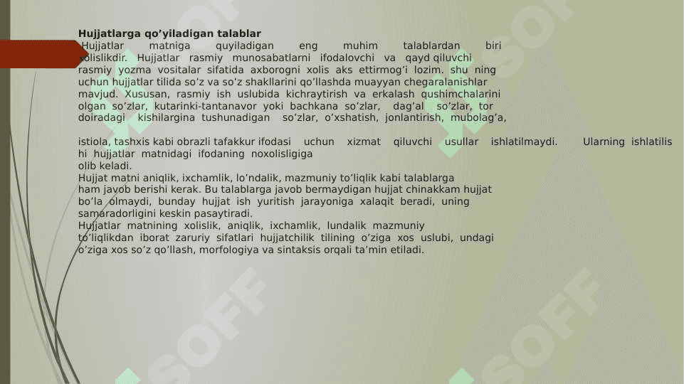 Hujjatlarni rasmiylashtirish 2