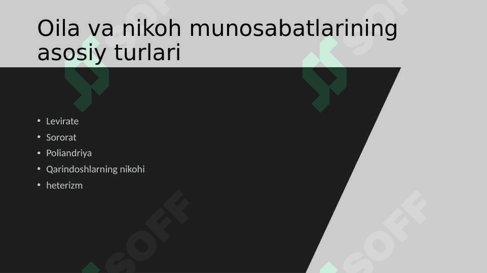 Ibtidoiy oila va nikoh munosabatlari 4
