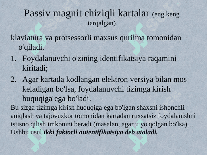Identifikatsiya va autentifikatsiya 8