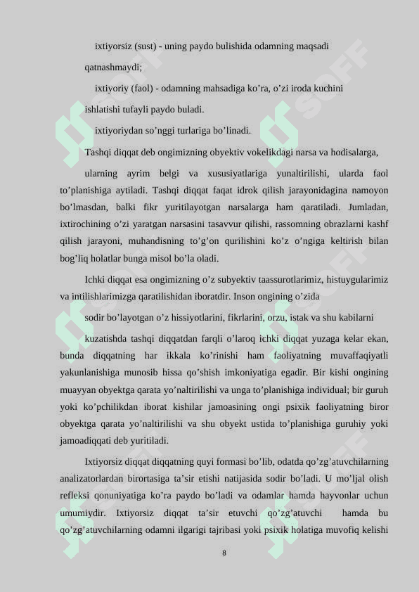 O‘quvchilarning bilish faoliyati va uning  xususiyatlari 8