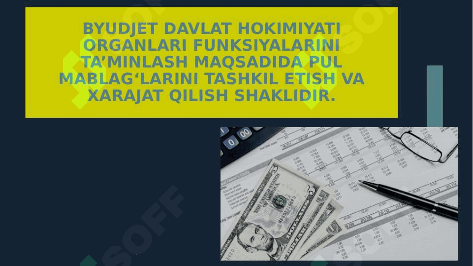 O‘zbekiston Respublikasi davlat byudjeti va byudjet huquqi 4