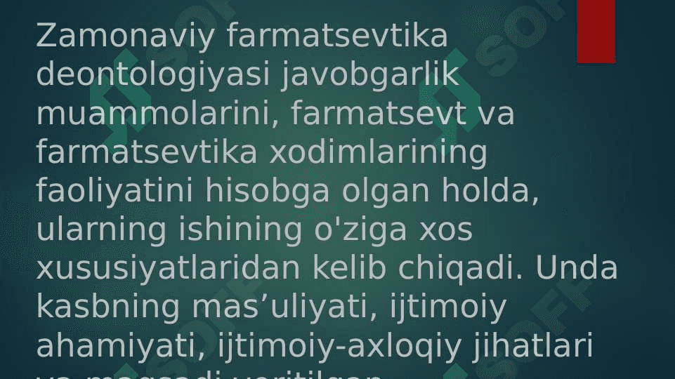 Farmasevtik deontologiyaning umumiy talablari 2