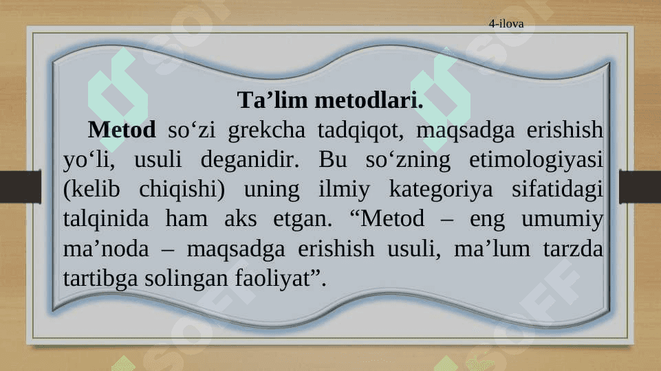 Ta’lim metodlari va vositalari 4