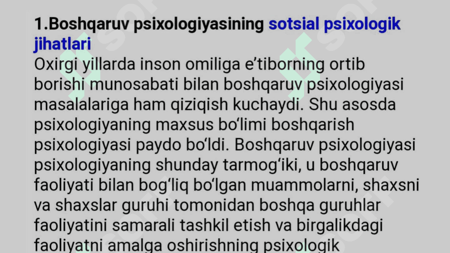Boshqaruvning pedagogik-psixologik xususiyatlari. 3