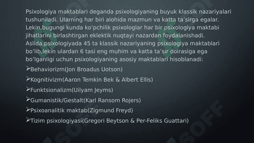 Psixologiya maktablari 2