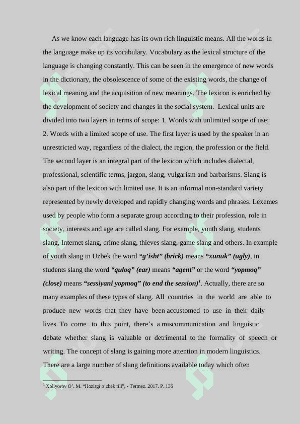 Functional use of internet slang in the english and uzbek languages 5