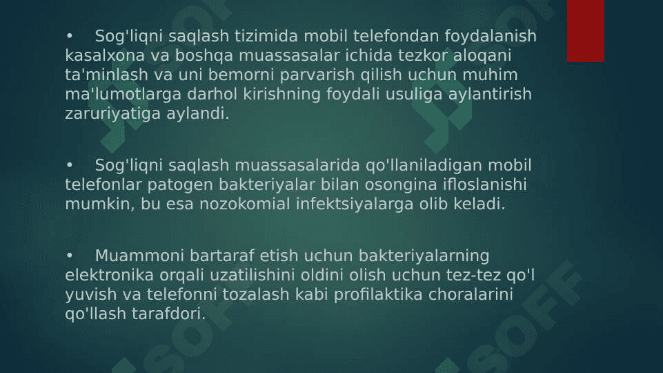 Kompyuter va Telefonlarning bakterial kontaminasiyasi 2