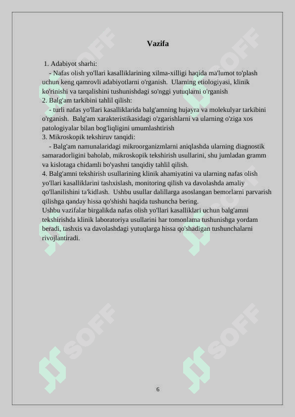 Nafas yo'llari kasalliklarida balg'amni klinik laborator tekshirish usullari 6