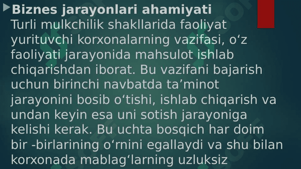 Biznes jarayonlar 3