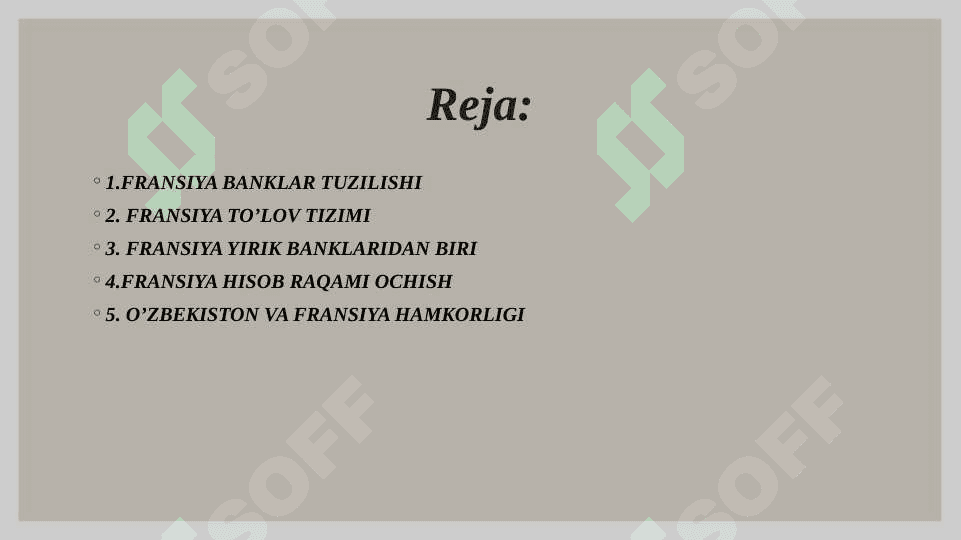 Fransiya bank tizimi 2