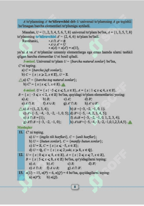 Matematika 10-sinf 8
