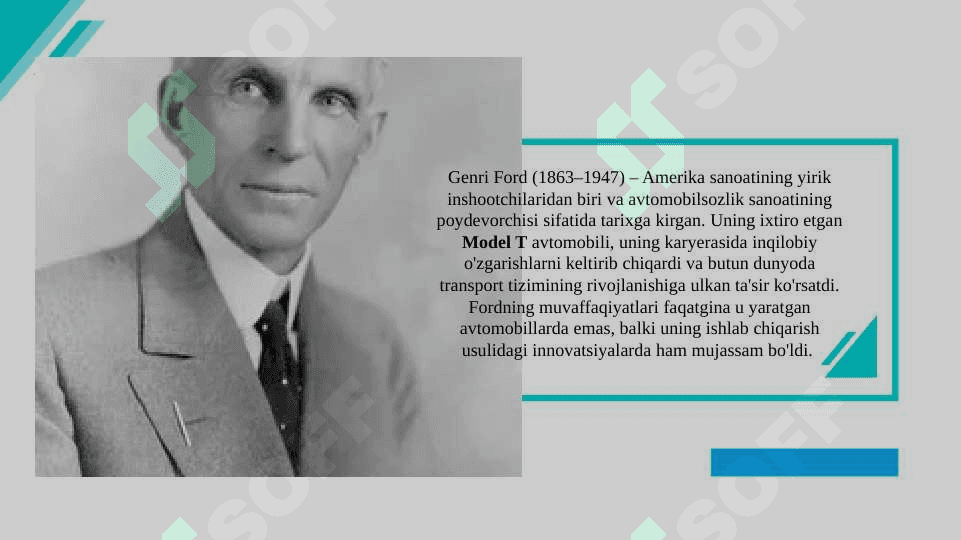 Genri Ford karyera yo`li 3