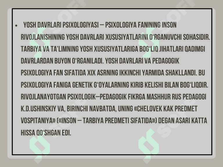 Turli yosh davrlarida o‘zlashtirish xususiyatlari 4