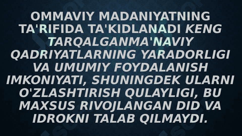 Filmlar va ommaviy ma’daniyat 4