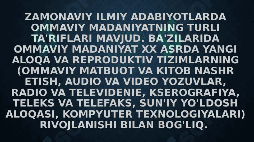Filmlar va ommaviy ma’daniyat 7