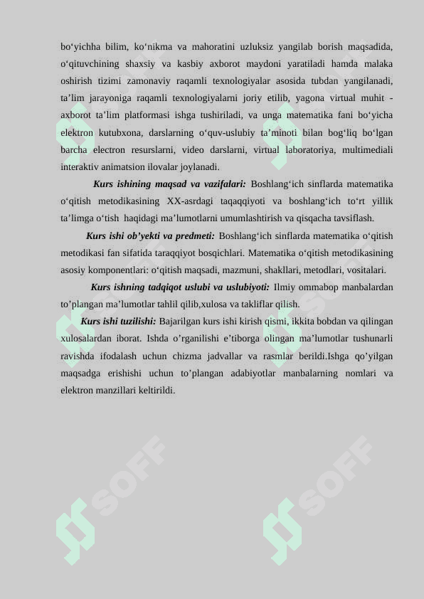 Boshlang‘ich sinflarda matematika o‘qitish metodikasining XX-asrdagi taqaqqiyoti va boshlang‘ich to‘rt yillik ta’limga o‘tish 5
