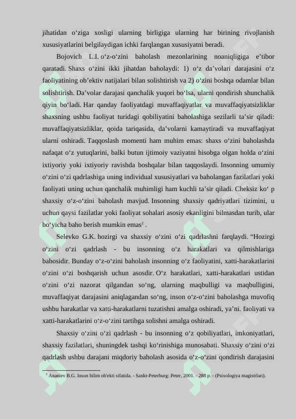 Maktab o‘quvchilarida o‘zini baholash dinamikasi 6