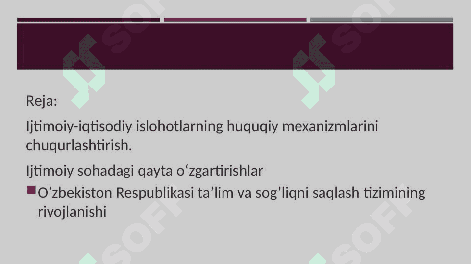 O'zbekistonda ijtimoiy sohada amalga oshirilgan ishlar 2