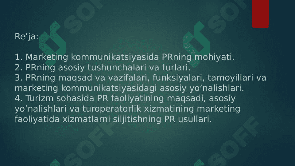Marketing kommunikatsiyasida PR 2