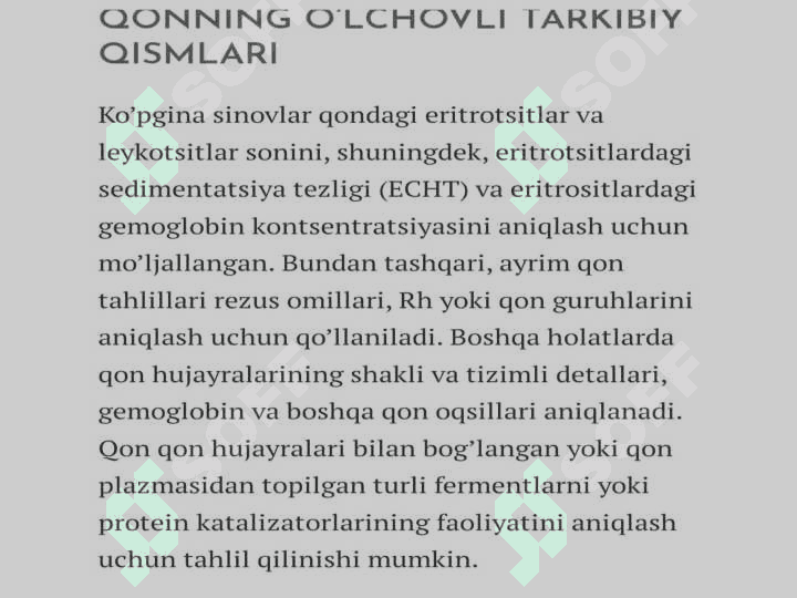 LABORATORIYA TEKSHIRUVI UCHUN MATERIALLAR YIG’ISH: SIYDIK, QON, BALG’AM. 7