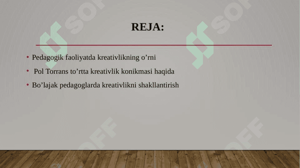 Pedagogik faoliyatida kereativlikning o’rni 2