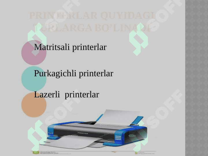 Printer va uning  turlari haqida 3