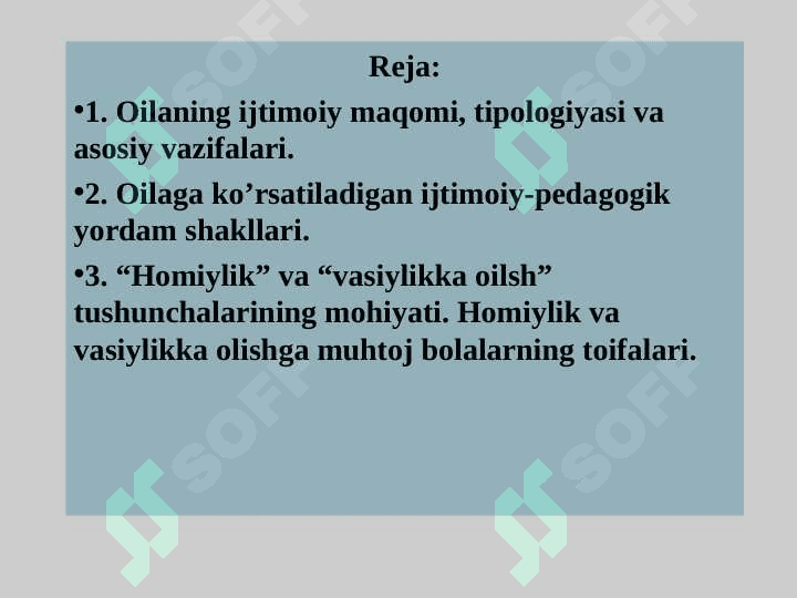 VASIYLIK VA HOMIYLIK 2