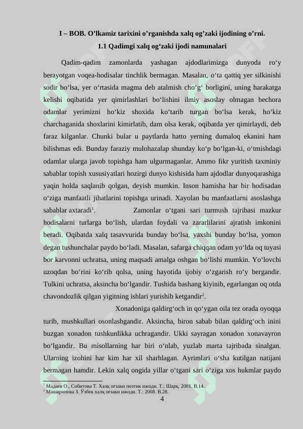 O'lkamiz tarixini o'rganishda Xalq og'zaki ijodi 4