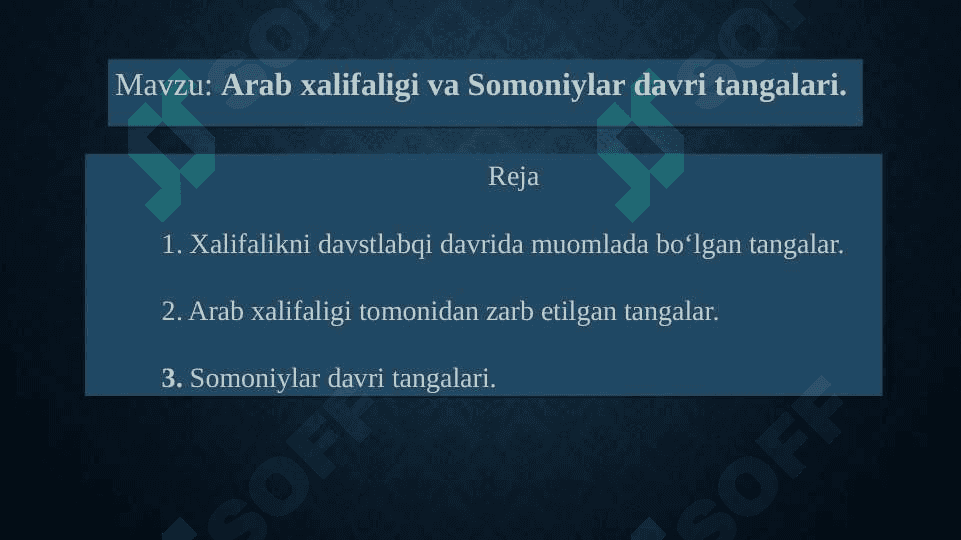 Arab xalifaligi tangalari 2