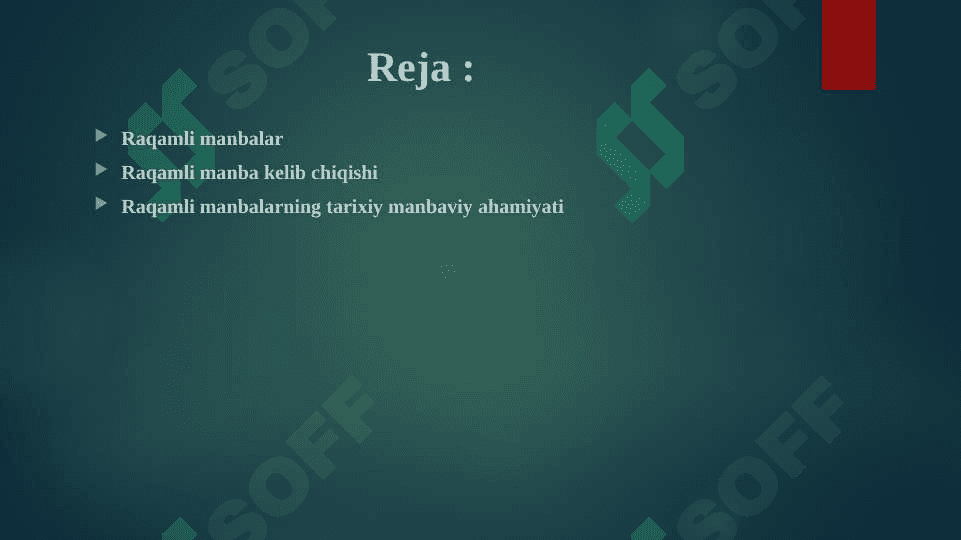 Raqamli manbalarning tarixiy manbaviy ahamiyati 2