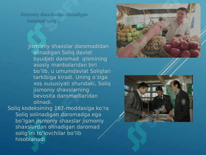 Jismoniy shaxs tushunchasi, jismoniy shaxslar soliqlari 2