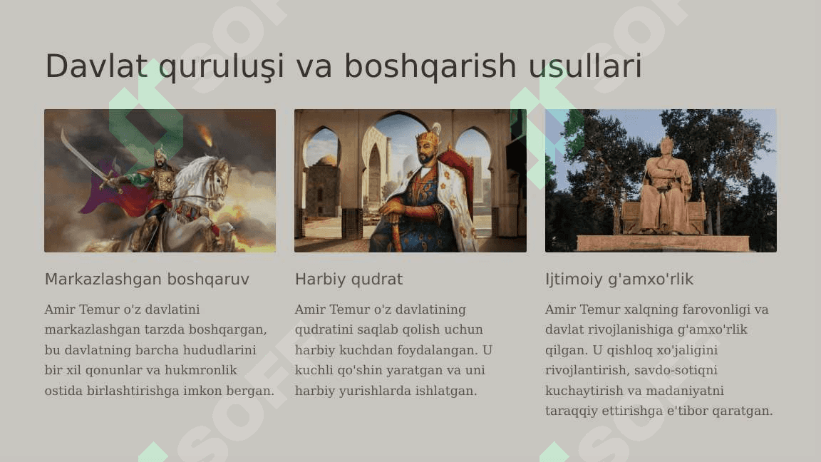 Amir Temur - buyuk davlat arbobi 6