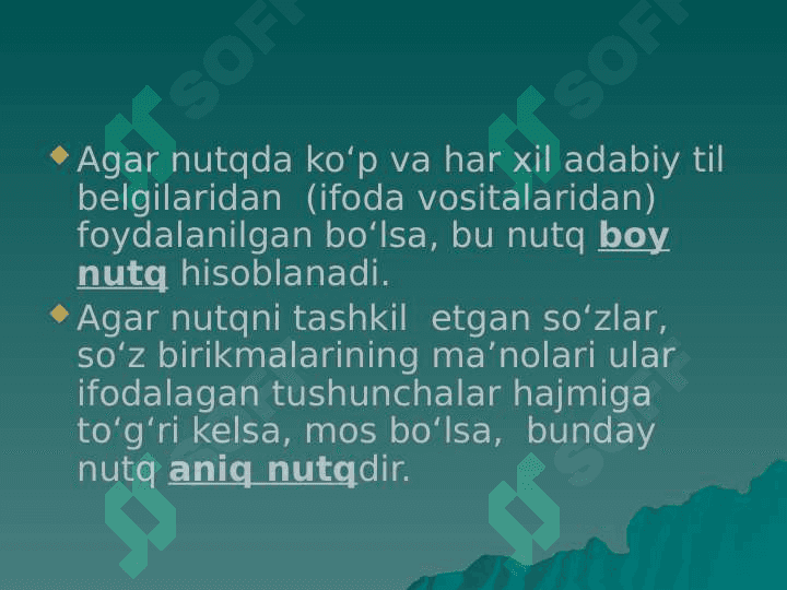 Til va nutq munosabatlari . Nutqning komunikativ xususiyatlari. 5