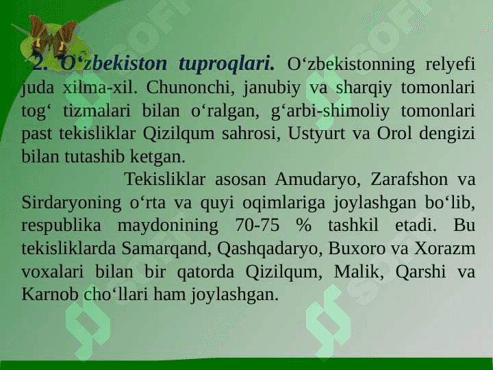 O‘zbekiston tuproqlari 4