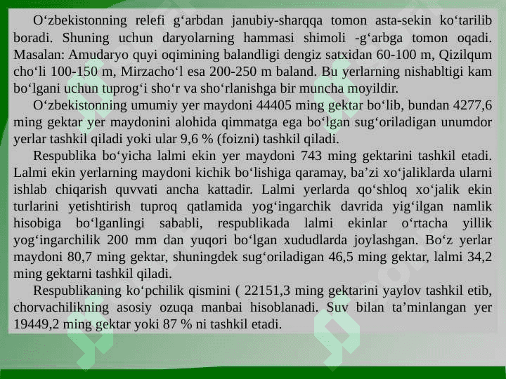 O‘zbekiston tuproqlari 5