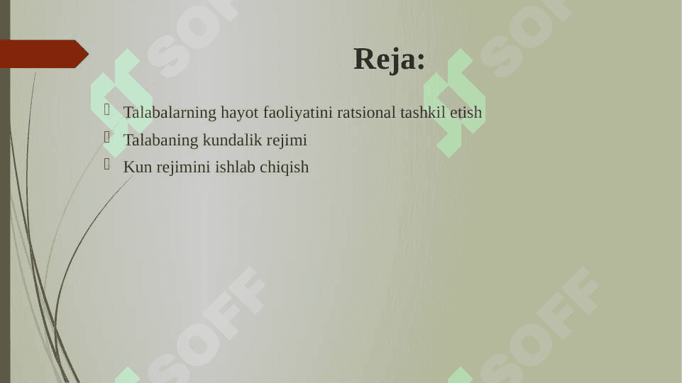 Talabalarning hayot faoliyatini ratsional tashkil etish 2