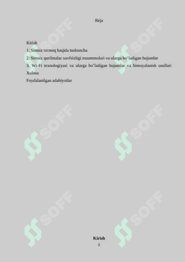 Simsiz tarmoqdan foydalanuvchilarga bo‘ladigan hujumlar 2