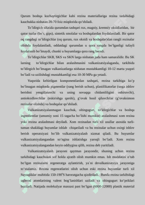 Transport vositalarida ishlatiladigan rezinalar 7